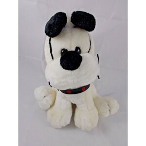 Black  White Dog Plush 10 Inch Tall MTY International Stuffed Animal‎ toy
